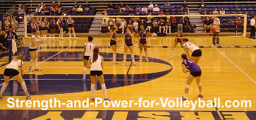 volleyball serve receive line up for setter in position 5