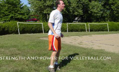 volleyball exercises - ankle hops