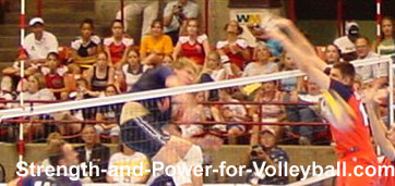 volleyball blocking angle