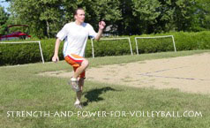 volleyball exercises - forward skip