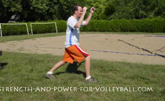 volleyball exercises - split squat jumps