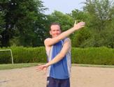 volleyball PNF stretching internal/external rotation