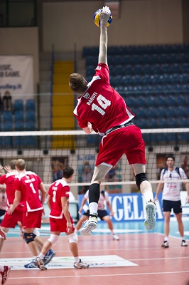 jump serving volleyball