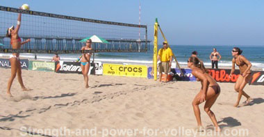 Sand volleyball skills and strategy