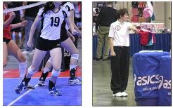 Second referee volleyball techniques center line fault