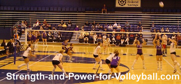 Hit a Volleyball