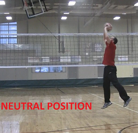volleyball set neutral position