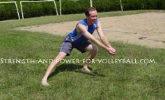 Dynamic exercises for volleyball lunge