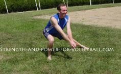 Dynamic exercises for volleyball lunge