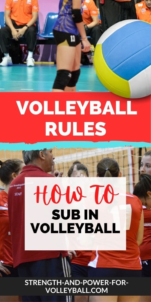 Substitution discount in volleyball