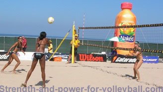 beach volleyball passing