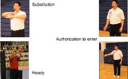 Second referee volleyball techniques substitution and ready signals