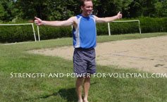 Dynamic exercises for volleyball hamstring stretch
