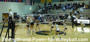Volleyball strength explosive spikes