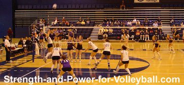 Volleyball techniques for serving aggressive