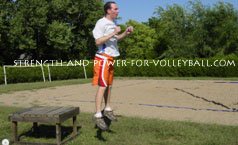 Volleyball jumping exercises