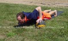 Volleyball Push Ups to Strengthen Shoulders