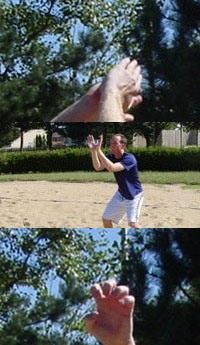 Volleyball passing beach techniques