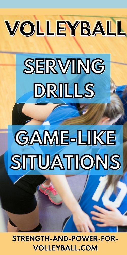 Volleyball Serving Drills for Gamelike Situations
